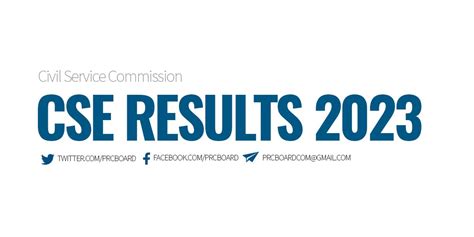 civil service exam result august 2023|20 August 2023 CSE PPT Results .